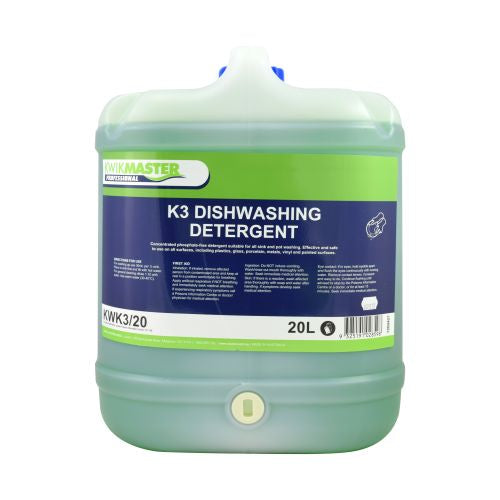 Kwikmaster Professional Kwikmaster Dishwashing Detergent 20L Cleaning & Washroom Supplies  