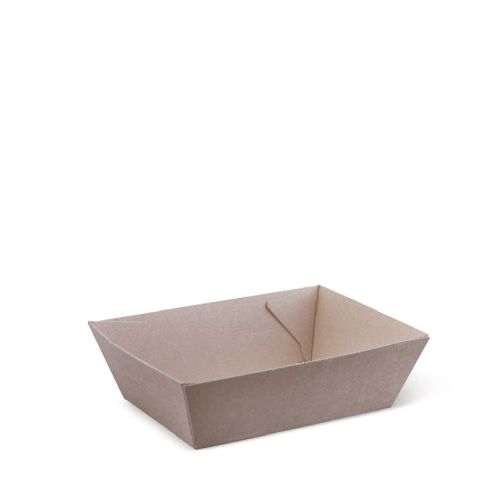Detpak Endura Food Tray #1 Plain Brown - CT/500   