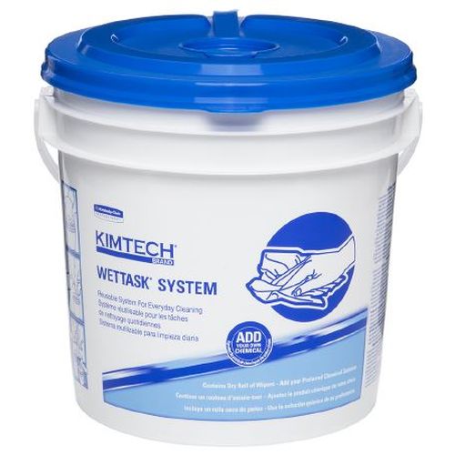 Kimberly-Clark Kimberly-Clark Kimtech Wettask Hydroknit Sanitising Wipes And Bucket System - CT/6 cleaning & washroom supplies Carton of 6 