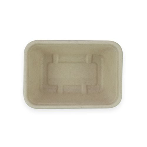 Sustain Sustain Sugarcane Rectangular Container Natural 1000ml - CT/500 Disposable Food Packaging  