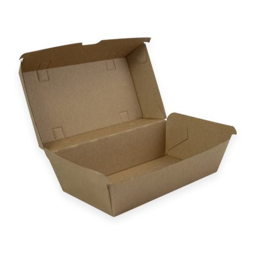 Sustain Sustain Snack Box Regular Brown - CT/200 Disposable Food Packaging  