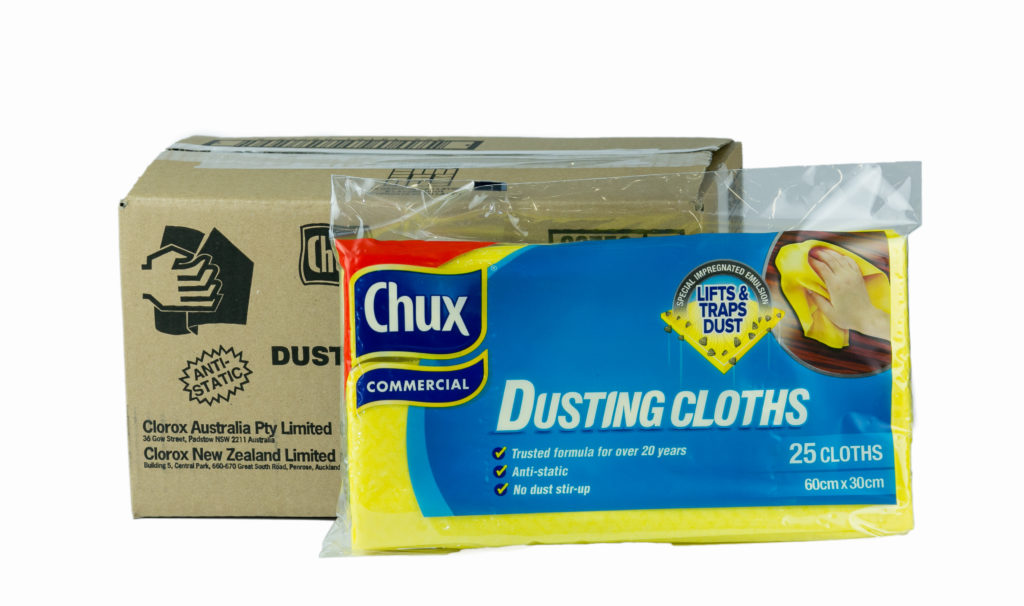 Clorox Australia Clorox Chux Dusting Cloth 60 x30cm Yellow - CT/125 Cleaning & Washroom Supplies  