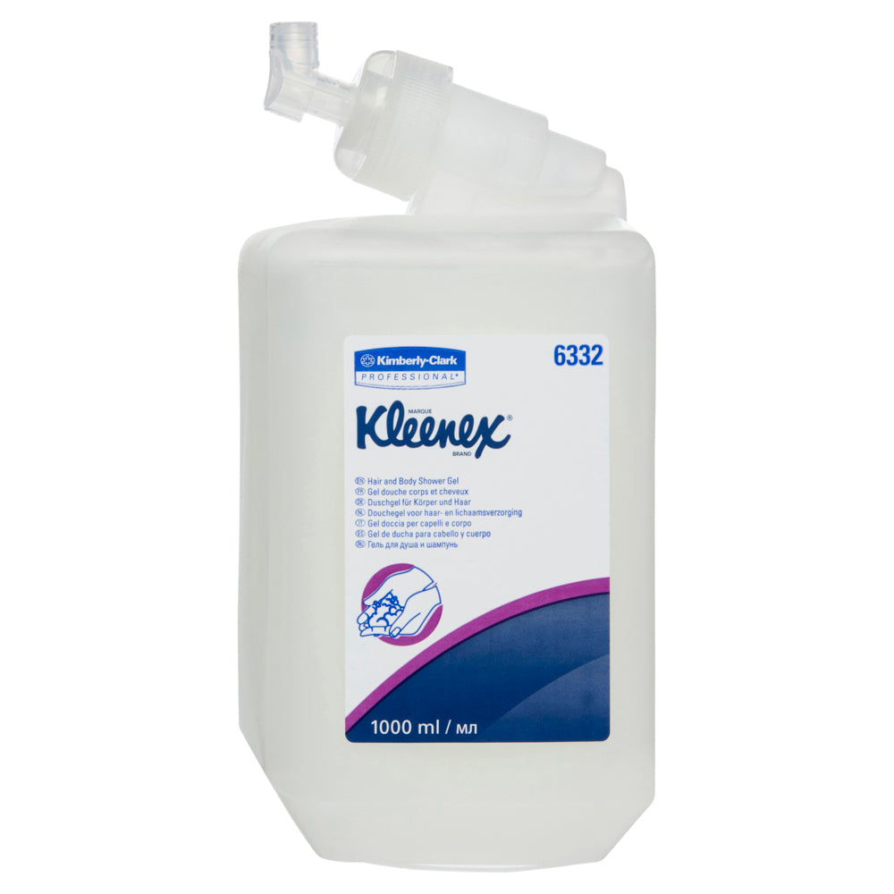 Kleenex Kimberly-Clark Kleenex Hair & Body Shower Gel - CT/6 Cleaning & Washroom Supplies  