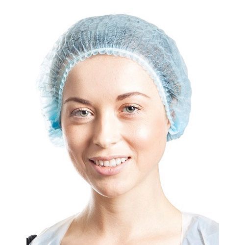 Allcare Allcare Cap Beret Crimped Elastic Double Blue 24" Blue - CT/1000 Safety & PPE  