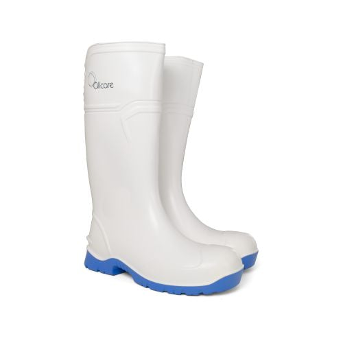 Allcare Allcare Gumboot PU Non Safety White Safety & PPE AU4 Pair of 1