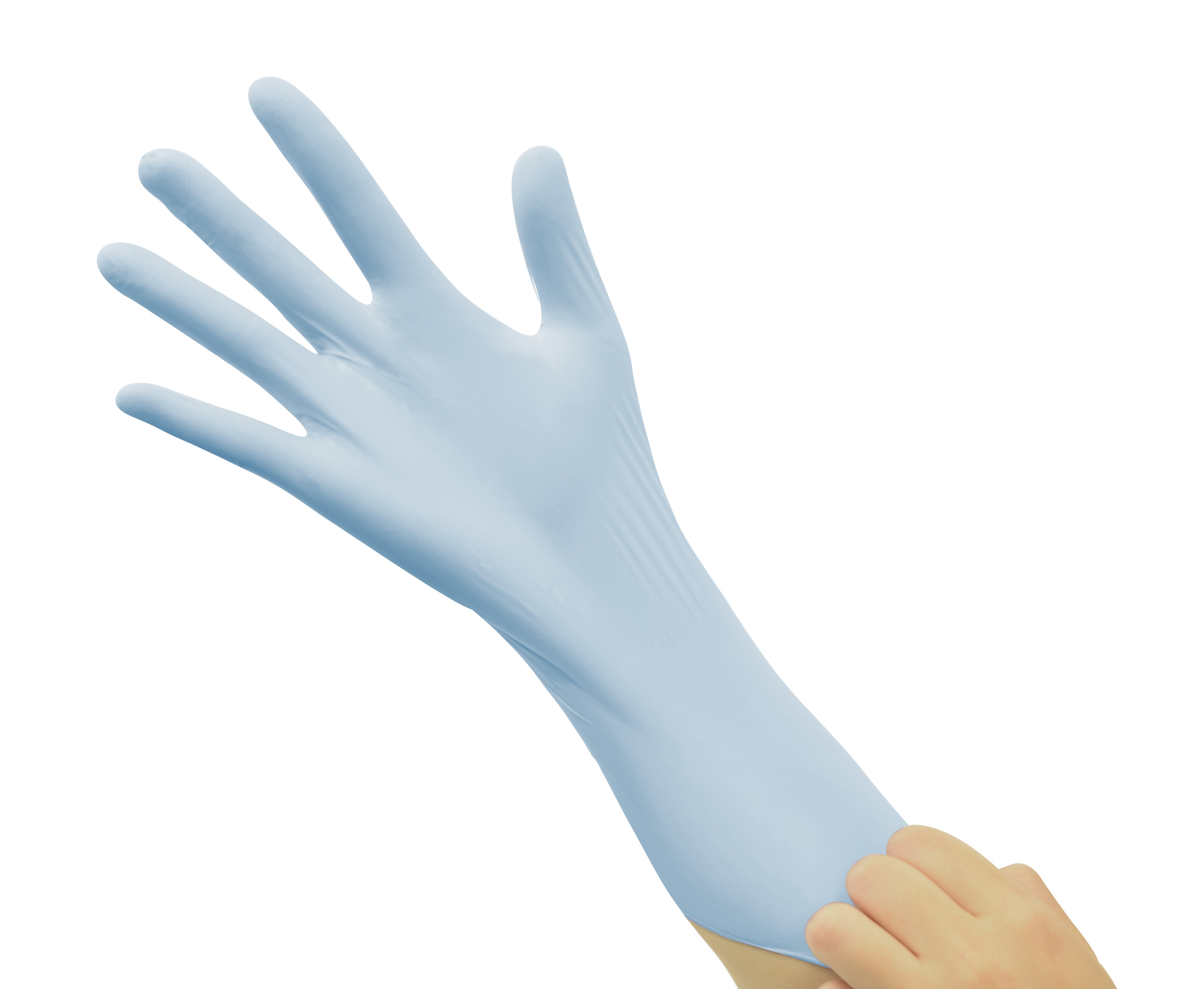 Allcare Allcare Glove Nitrile Long Cuff Blue - BX/100 Disposable Gloves Small Box of 100