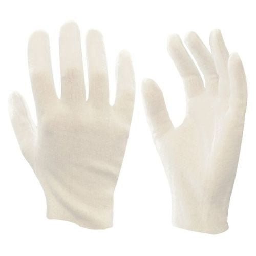 Allcare Allcare Glove Cotton Interlock Open/Cuff White - PK/12 Safety & PPE Medium Pack of 12