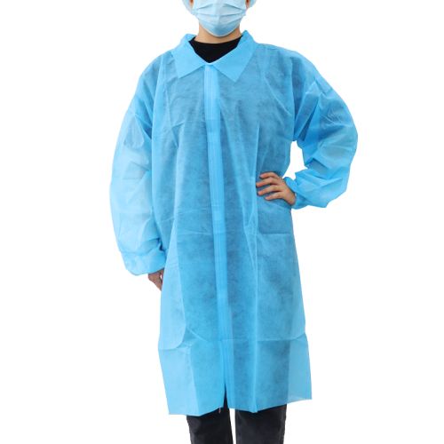 Allcare Allcare Coat Lab Velcro Blue XL - CT/50 Safety & PPE  