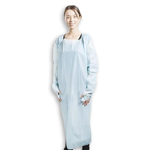 Allcare Allcare Spillgown Thumb Loop Blue - CT/75 Safety & PPE  