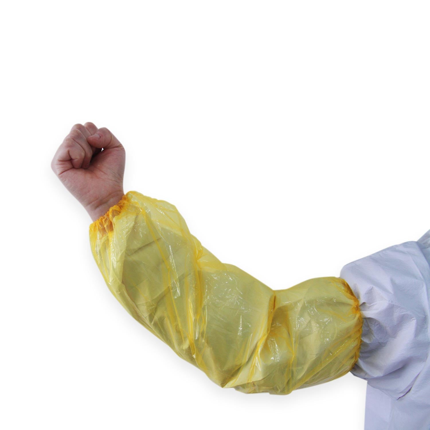 Allcare Allcare Sleeve Protector Low Density PE Hand Made Yellow 18Inc - CT/1000 Safety & PPE Carton of 1000 