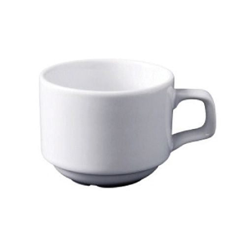 Super White Superwhite Tea Cup Stackable 200ml/7oz - Each Bar & Dining Each 