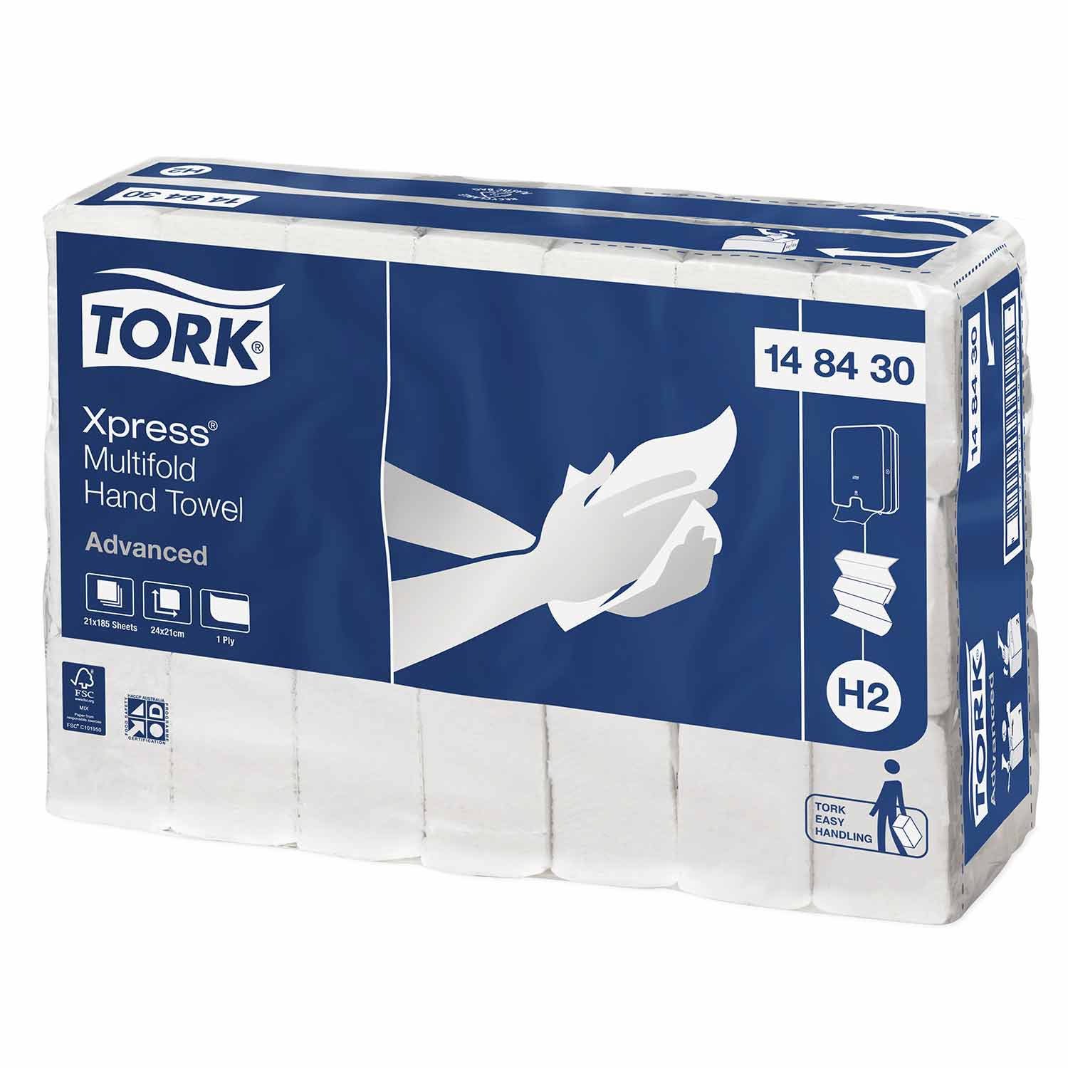Tork Tork Xprss Multifold Slimline Hand Towel 185 Sheets/Pack - CT/21 Bathroom Supplies  
