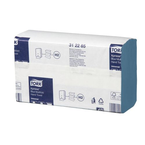 Tork Tork Xpress Blue Multifold Slimline Universal Hand Towel - CT/21 Cleaning & Washroom Supplies  