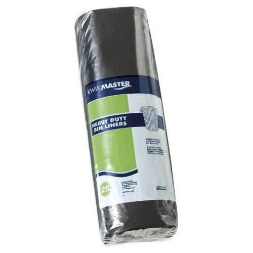 Kwikmaster Kwikmaster Bin Liner Heavy Duty - CT/250 Cleaning Products 72L Pack Carton of 250