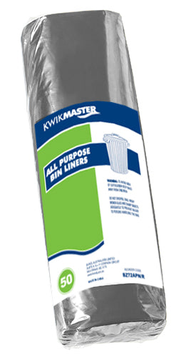 Kwikmaster Kwikmaster Bin Liner All Purpose - CT of 250 Cleaning Products  
