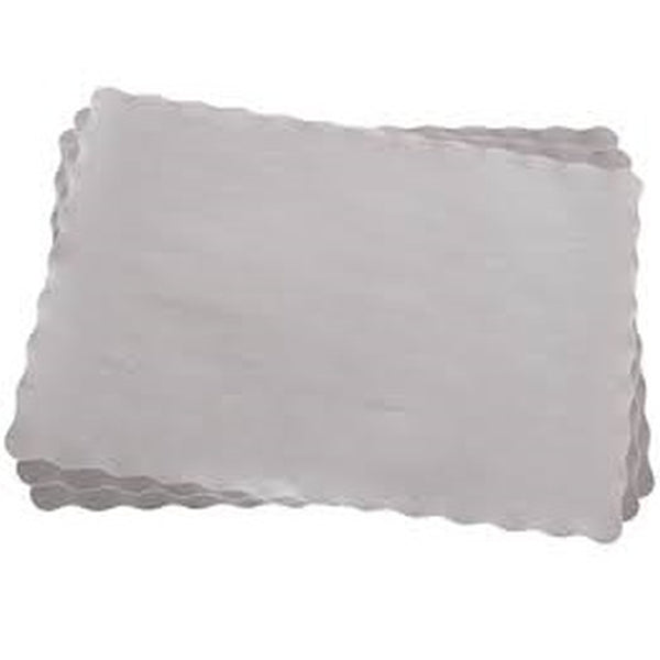 Katermaster Katermaster Traymat Scalloped White - CT/2000 Disposable Food Packaging  