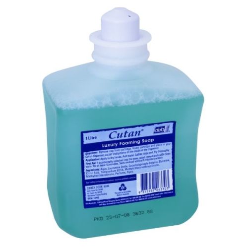 Deb Australia Sc Johnson Deb Skin Care Cutan Foaming Soap 1000ml - CT/6 Cleaning & Washroom Supplies  