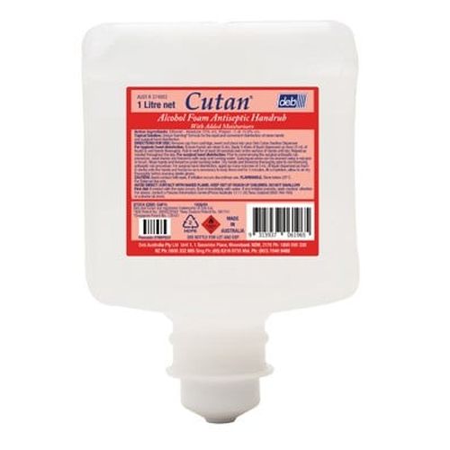 Cutan Cutan Alcohol Foam Hand Sanitizer 1L - CT/6 Cleaning & Washroom Supplies  