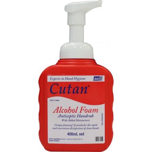 Cutan Cutan Alcohol Foam Hand Sanitizer 400ml2 - CT/12 Cleaning & Washroom Supplies  