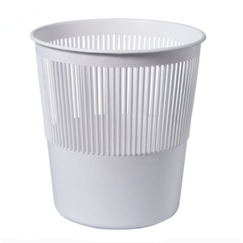 Willow Ware Willow Waste Bin Round Plastic Small White 10L - Each Cleaning & Washroom Supplies  