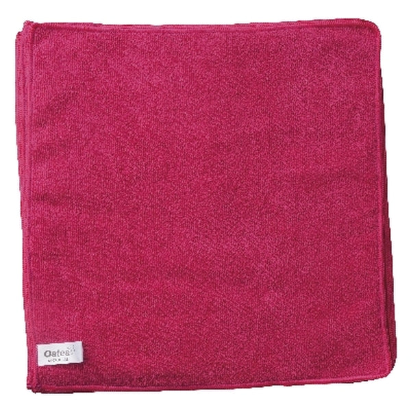 Oates Oates Value Microfibre Cloth Red - PK/10 Cleaning & Washroom Supplies  