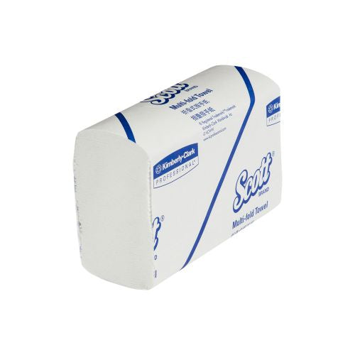 Kimberly-Clark Scott Towel Multifold White 250 Sheets - CT/16 Bathroom Supplies White Carton of 16