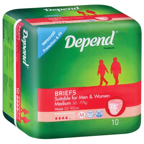 Depend Depend Brief Normal Medium - CT/40 Pads, Diapers And Protectors  
