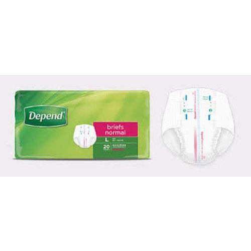 Depend Depend Brief Normal Large - CT/32 Pads, Diapers And Protectors  
