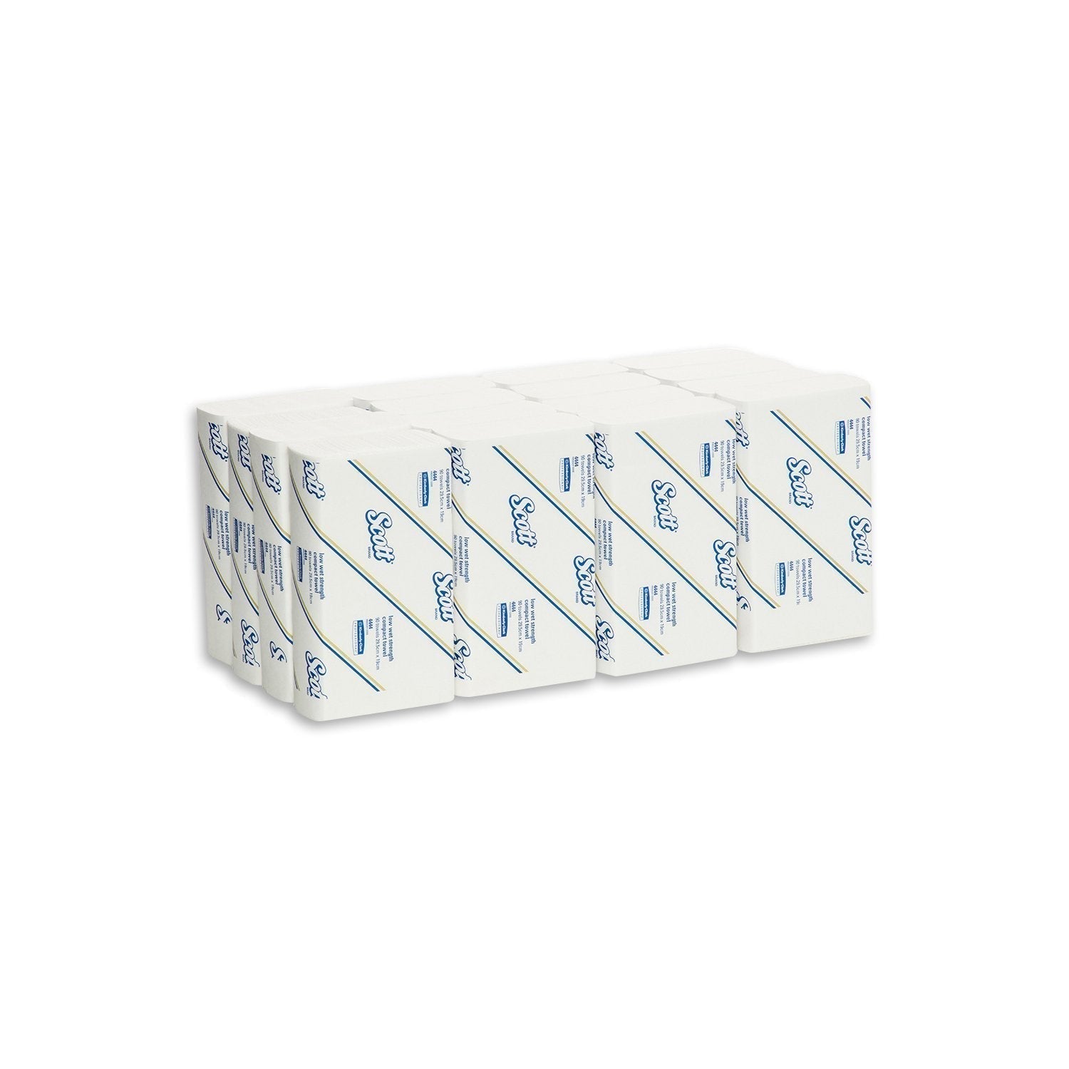 Kimberly-Clark Scott Towel LWS Compact White 90 sheets - CT/24 Bathroom Supplies Carton of 24 