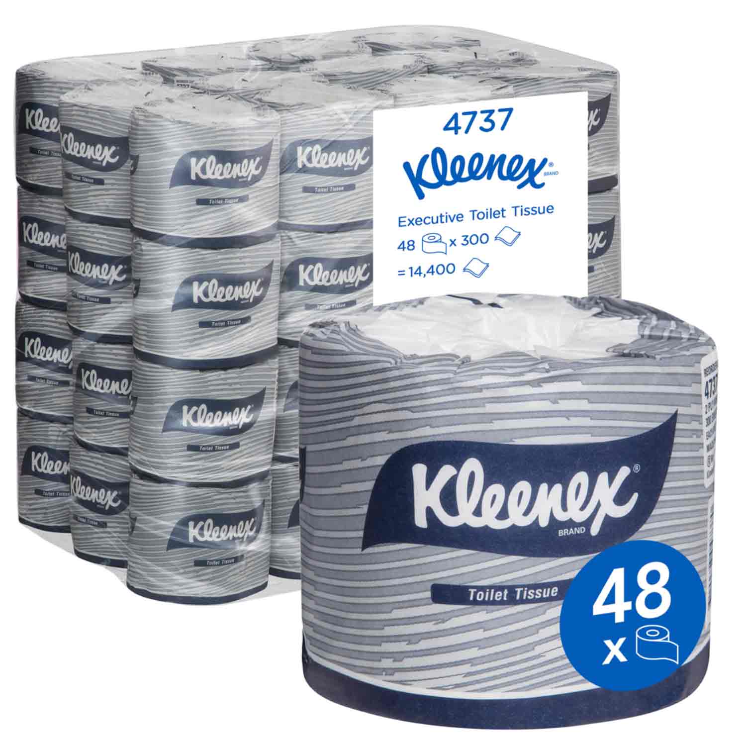 Kleenex Kimberly-Clark Kleenex Toilet Tissue Roll - CT/48 Cleaning & Washroom Supplies Carton of 48 
