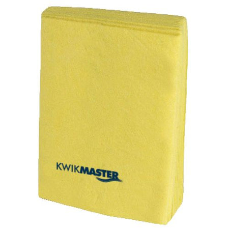 Kwikmaster Kwikmaster Bathroom Microfibre Cloth Yellow2 - CT/12 Cleaning & Washroom Supplies  