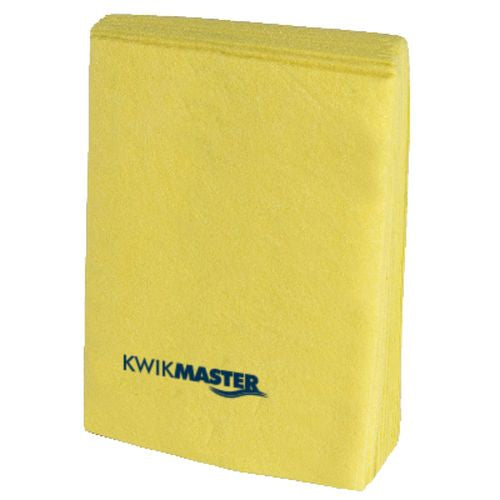 Kwikmaster Kwikmaster Versatile Cleaning Cloth Heavy Duty - CT/100 Cleaning Supplies 40x38cm Yellow