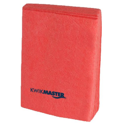 Kwikmaster Kwikmaster Versatile Cleaning Cloth Heavy Duty - CT/100 Cleaning Supplies 40x38cm Red
