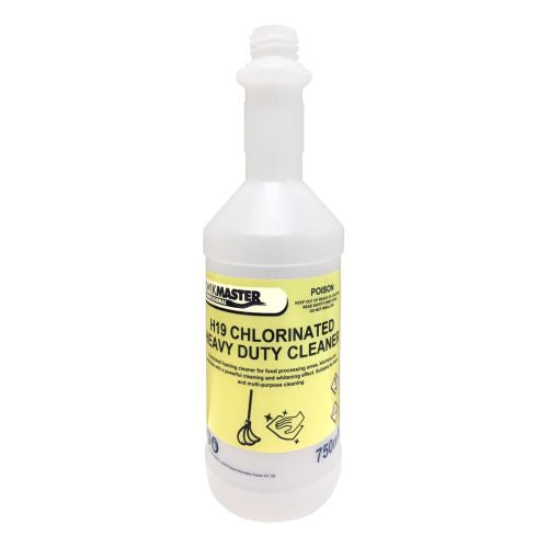 Kwikmaster Kwikmaster Spray Bottle Empty Chlorinated Heavy Duty Cleaner 750ml - Each Cleaning & Washroom Supplies  