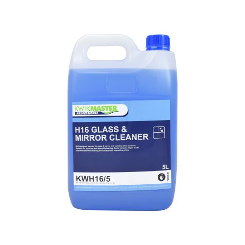 Kwikmaster Professional Kwikmaster H16 Glass And Mirror Cleaner 5L - Each Cleaning & Washroom Supplies  