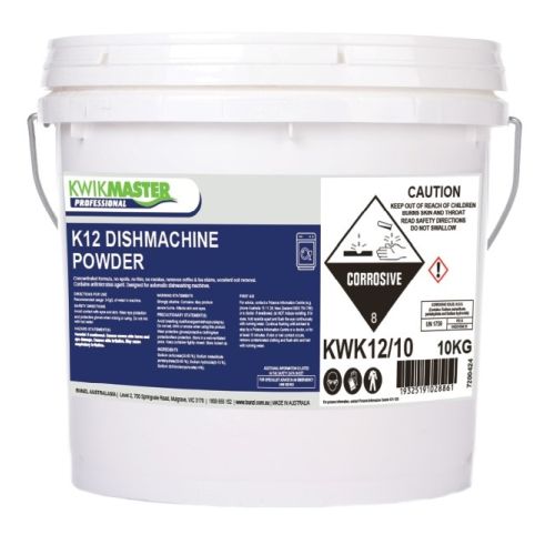 Kwikmaster Professional Kwikmaster K12 Dishmachine Powder 5L Cleaning & Washroom Supplies  