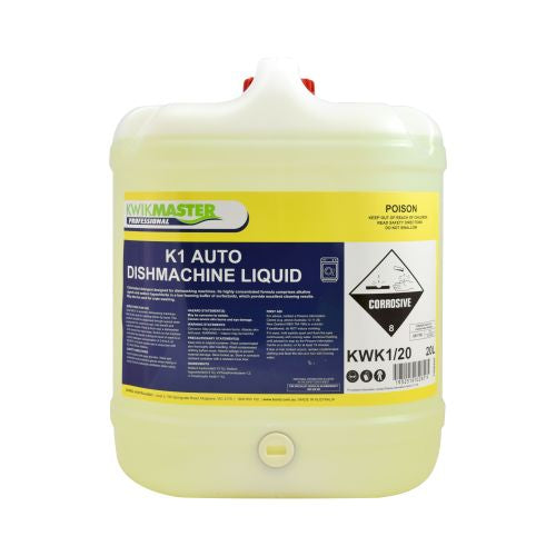 Kwikmaster Professional Kwikmaster Auto Dishmachine Liquid 20L Cleaning & Washroom Supplies  