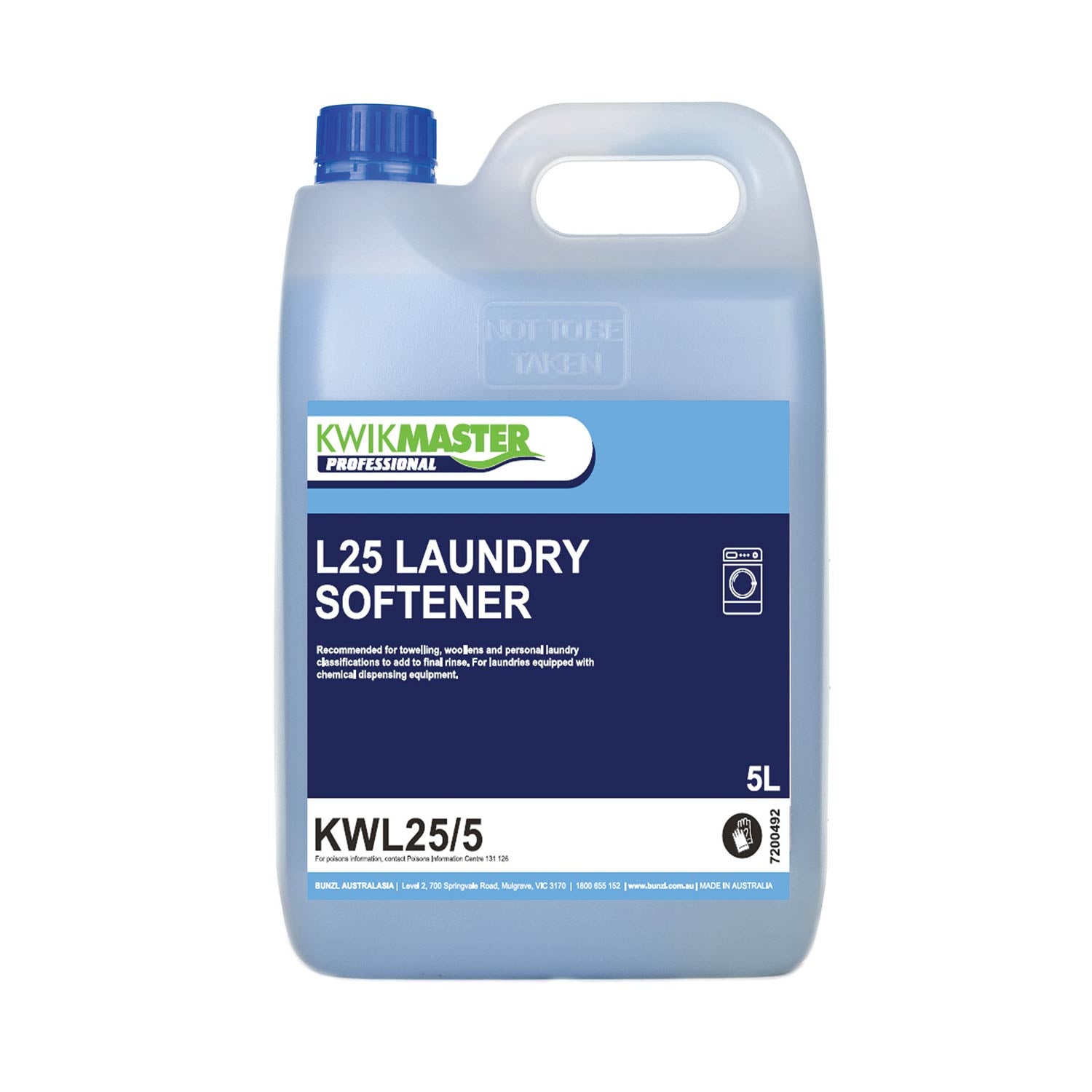 Kwikmaster Professional Kwikmaster Laundry Softener 5L - Each Cleaning & Washroom Supplies  