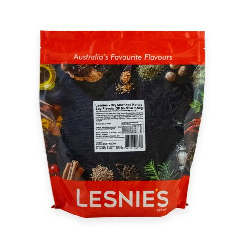 Lesnies Lesnies Dry Marinade Honey Soy GF 2.5kg Kitchen & Catering Bag of 1 