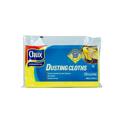 Clorox Australia Clorox Chux Dusting Cloth 60 x30cm Yellow - CT/125 Cleaning & Washroom Supplies  