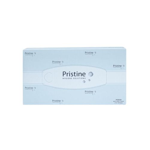 Pristine Pristine Premium Facial Tissue Flat Box 2 Ply 100 Tissues Per Box - CT/48 Cleaning & Washroom Supplies Carton of 48 