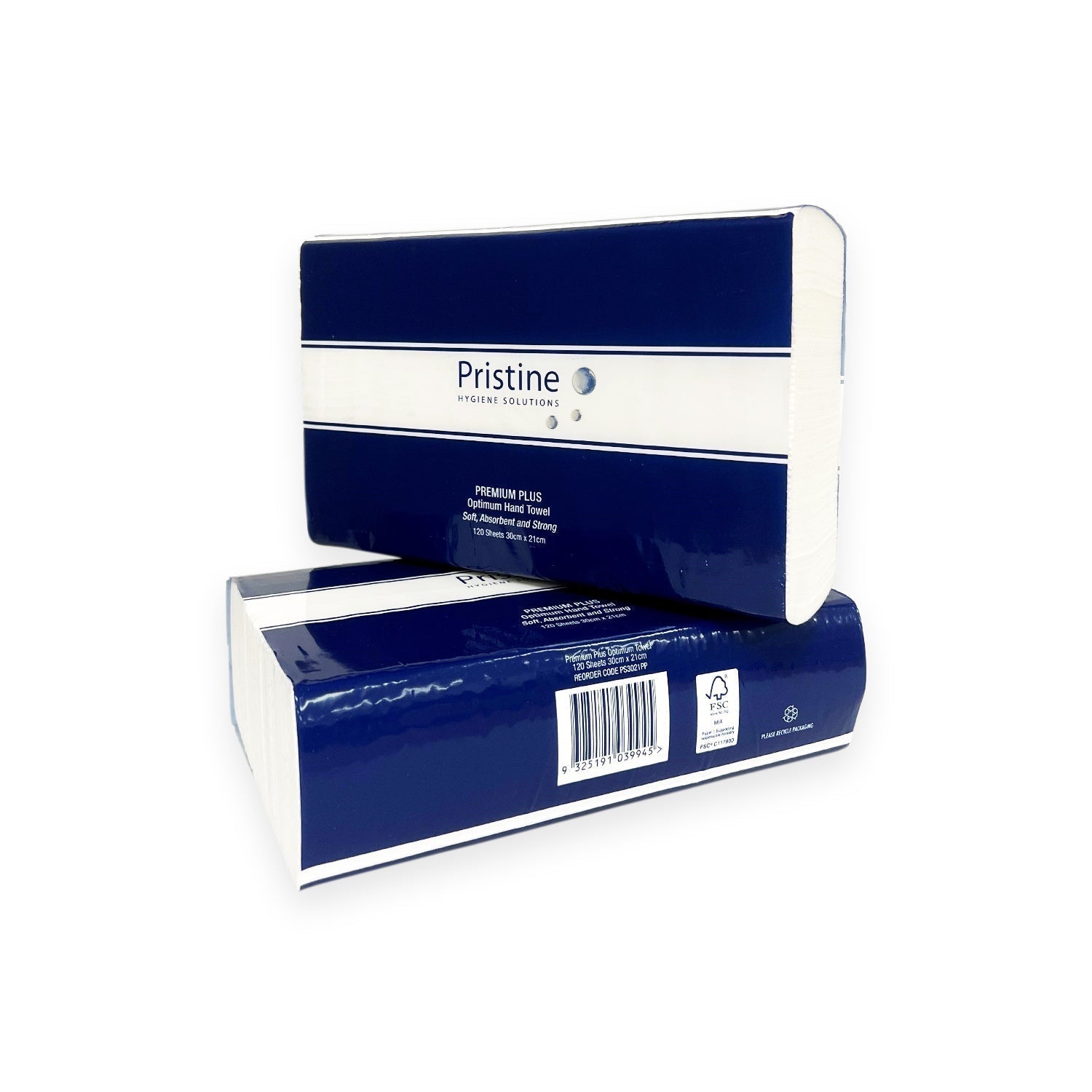 Pristine Pristine Premium Plus Optimum Hand Towel - CT/20 Cleaning & Washroom Supplies  