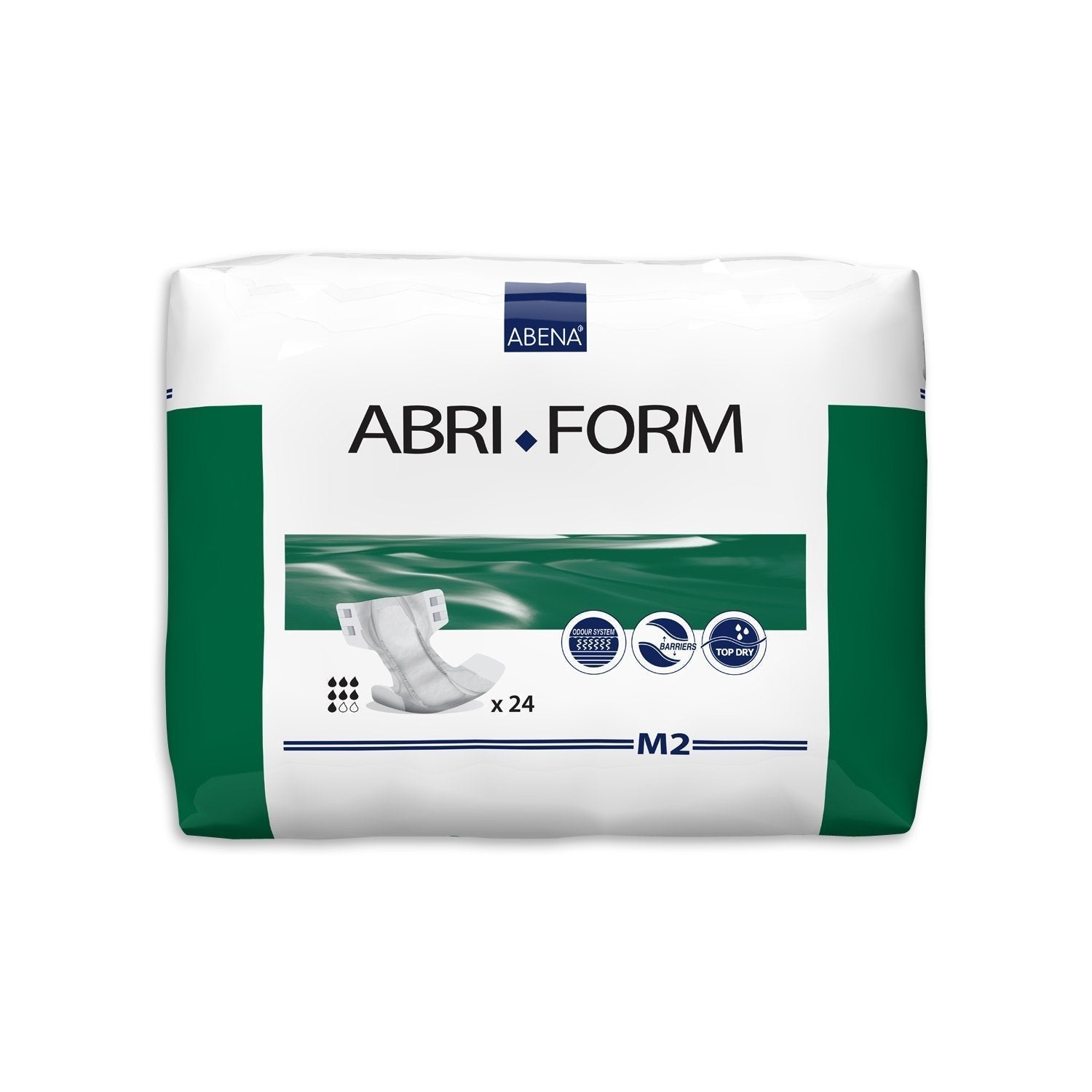 Abena Abri-Form Comfort M2 Blue 2300ml 70-110cm - CT/96 Pads, Diapers And Protectors Carton of 96 