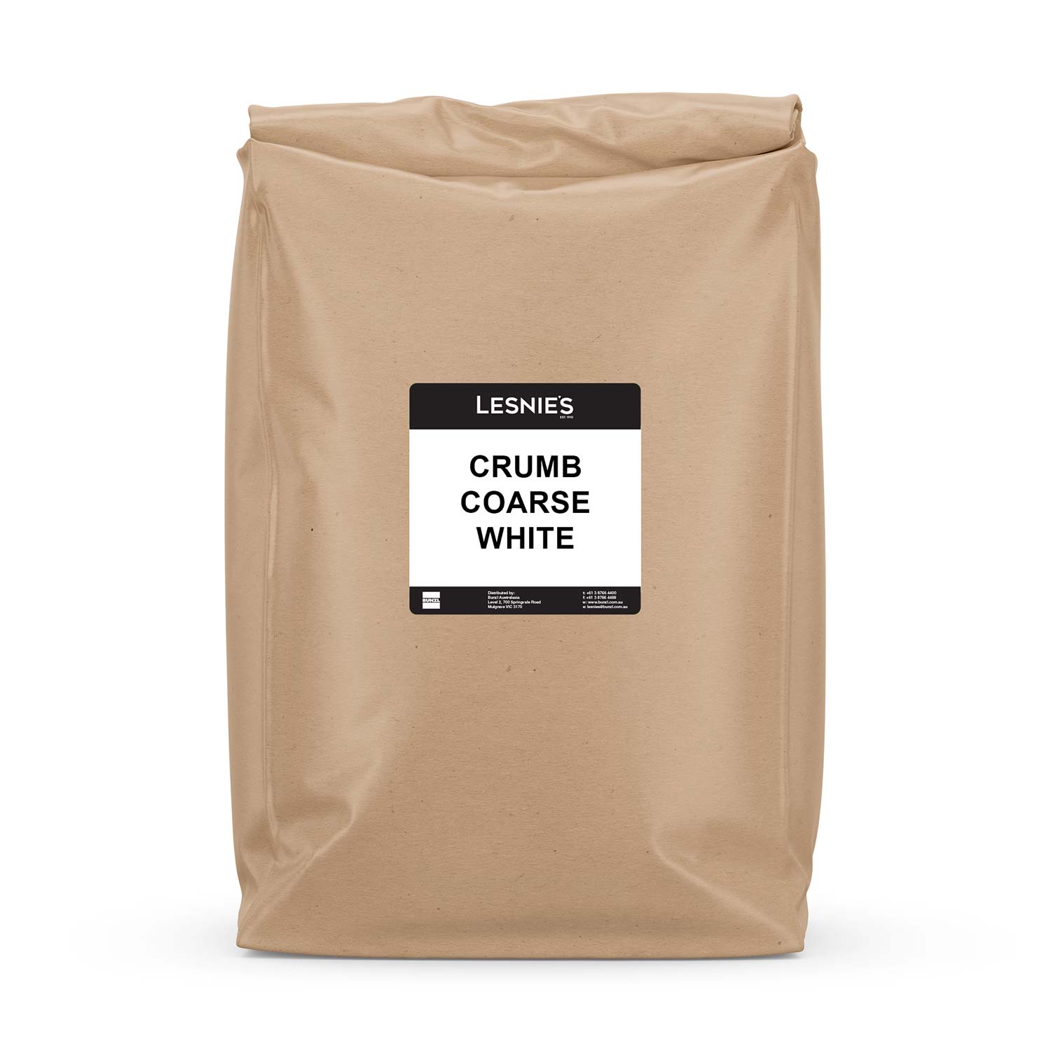 Lesnies Lesnies Crumb Coarse White 10kg Cooking Ingredients And Sauces  