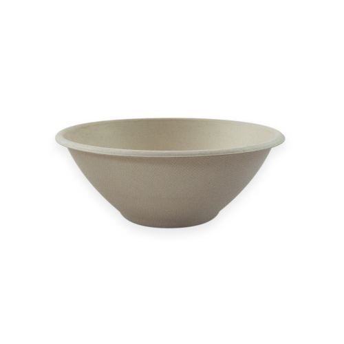 Sustain Sustain Sugarcane Bowl Round Natural 40oz Salad/Noodle - CT/400 Disposable Food Packaging  