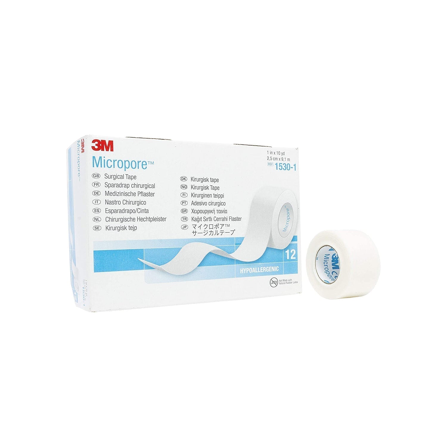 3M 3M Micropore Surgical Paper Tape 2.5cm x 9.1m - BX/12 Healthcare  