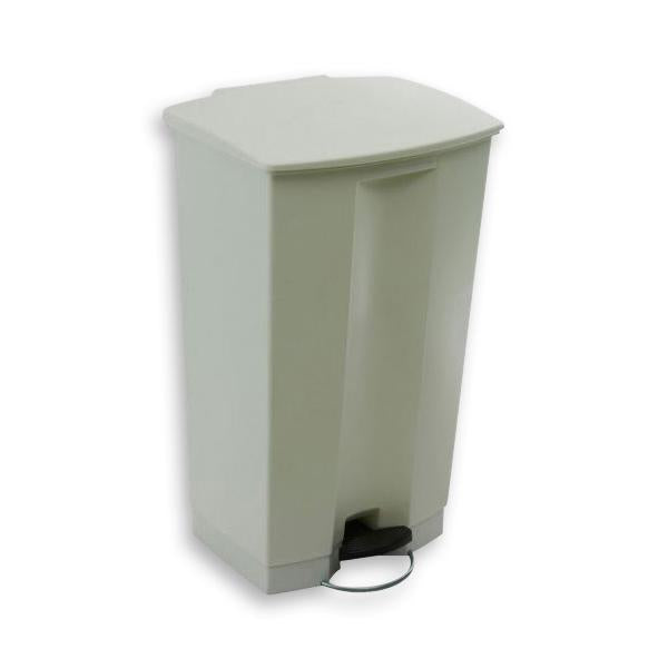 Trust Step On Pedal Bin White Cleaning Supplies  