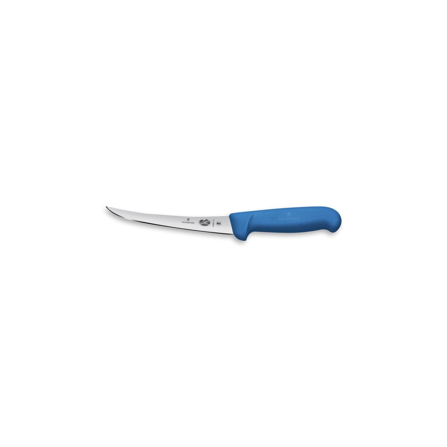 Victorinox Knife Victorinox Fibrox Boning Narrow Curved Blue 5" - Each Kitchen Equipment  