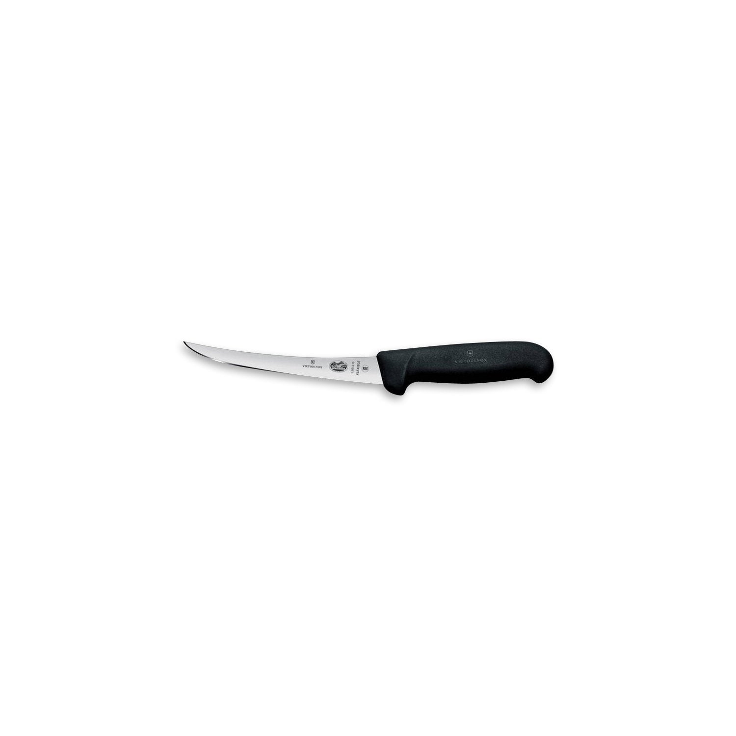 Victorinox Knife Victorinox Fibrox Boning Narrow Curved Black Flexible 5" - Each Kitchen Equipment  