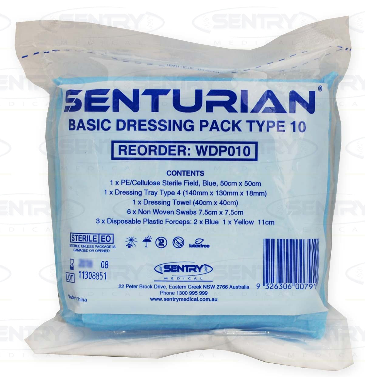 Sentry Medical Sentry Medical Senturian Basic Dressing Pack #10 Tear Pack - Each Healthcare  